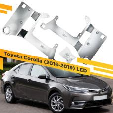 Рамки для замены линз в фарах Toyota Corolla 2016-2019 LED