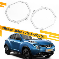 Переходные рамки для замены линз в фарах Nissan Juke 2014-2020 Крепление Hella 3R