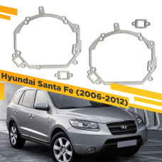 Переходные рамки для замены линз в фарах Hyundai Santa Fe 2006-2012 Крепление Hella 3R