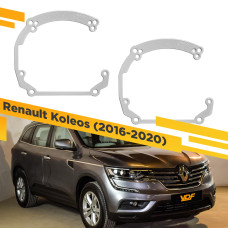 Переходные рамки для замены линз в фарах Renault Koleos 2016-2020 Крепление Hella 3R