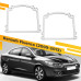Renault Fluence (2009-2017) Переходные рамки для замены штатных линз Bosch на линзы с креплением Hella 3