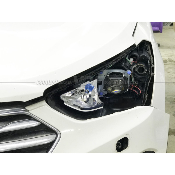 Рамки для замены линз в фарах Hyundai Santa Fe 2012-2016