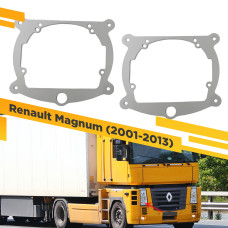 Переходные рамки для установки линз в фары Renault Magnum 2001-2013 с Габаритом Крепление Hella 3R