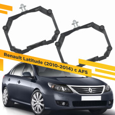 Переходные рамки для замены линз в фарах Renault Latitude 2010-2014 Пластик.