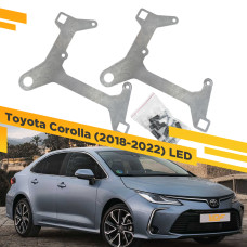 Рамки для замены линз в фарах Toyota Corolla 2018-2022 LED