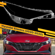 Стекло для фары Hyundai Elantra (2020-2023) Правое