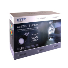 Бисветодиодные линзы в противотуманные фары MTF Light серия ABSOLUTE VISION 5500К Nissan/Infiniti