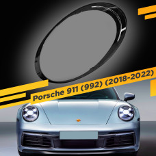 Стекло для фары Porsche 911 (992) (2018-2022) Левое