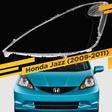 Стекло для фары Honda Jazz/Fit (2009-2011) Левое