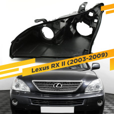 Корпус фары Lexus RX (XU30) 2003-2009 Левый Галогенный
