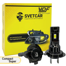Светодиодные лампы SVETCAR Compact Super H7 5500K, 2шт