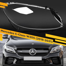 Стекло для фары Mercedes C-Class W205 (2018-2021) Правое