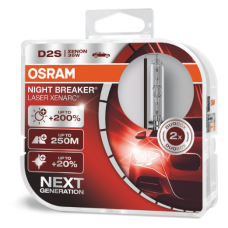 Ксеноновая лампа OSRAM D2S Xenarc Night Breaker Laser +200% 66240XNL-HCB