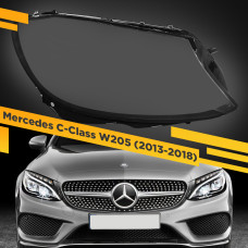 Стекло для фары Mercedes C-Class W205 (2013-2018) Правое