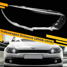 Стекло для фары Volkswagen Scirocco (2008-2015) Правое