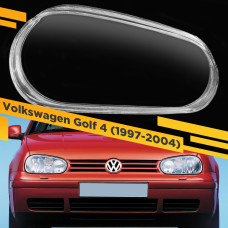 Стекло для фары Volkswagen Golf 4 (1997-2004) пластик Правое
