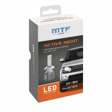 Светодиодные лампы MTF Light Active Night H4/H19 6000K 12V, 18W, 2шт, LAN04K6