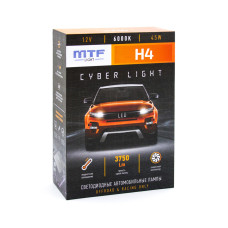Светодиодные лампы MTF Light Cyber Light H4/H19 6000K 12V, 45W, 2шт, DP04K6