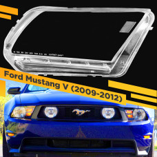 Стекло для фары Ford Mustang V (2009-2012) Правое