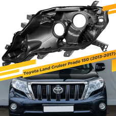 Корпус Левой фары для Toyota Land Cruiser Prado 150 (2013-2017), галоген
