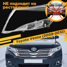Стекло для фары Toyota Venza (2008-2012) Левое