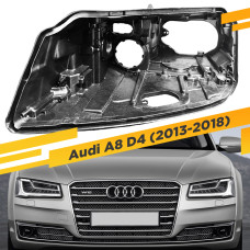 Корпус Левой фары для Audi A8 D4 (2013-2018) Full LED Рестайлинг