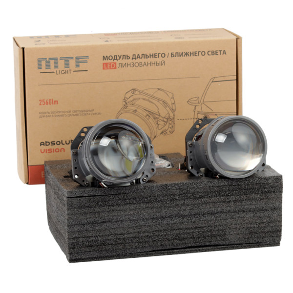 Светодиодные линзы MTF Light Absolute Vision 3 Bi-Led (комплект 2 шт)