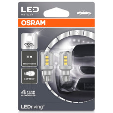 Светодиодные лампы OSRAM W16W LED Standart Cool White 6000K, 2шт, 12V, 9212CW-02B