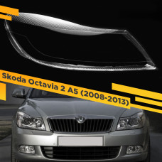 Стекло для фары Skoda Octavia 2 A5 (2008-2013) рестайлинг Правое