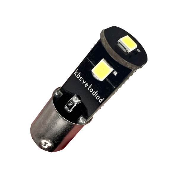 Светодиодная лампа BA9-73 5000К T4W, 3х0,2Вт.