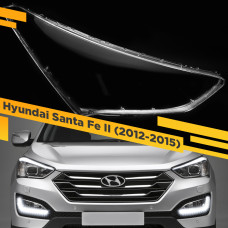 Стекло для фары Hyundai Santa Fe II (2012-2015) Правое