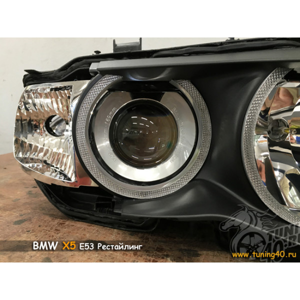 Светодиодные Ангельские глазки BMW X5 E53 Рестайлинг