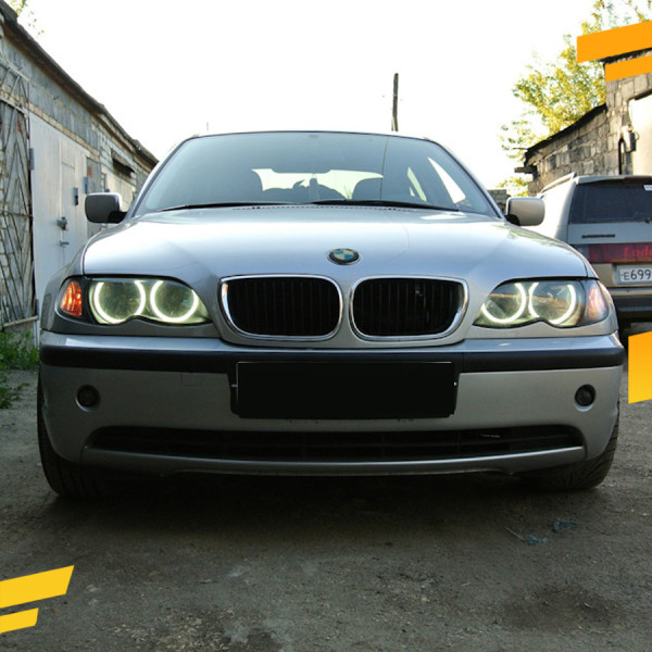 Светодиодные Ангельские глазки BMW 3 E46 2001-2005 Седан Рефлектор