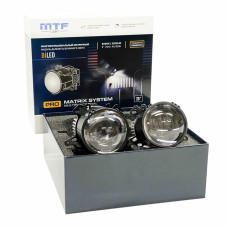 Светодиодные линзы MTF Light PRO Matrix System Bi-LED 3 6000K с подсветкой поворота (комплект 2 шт)
