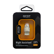 Светодиодная лампа MTF Light Night Assistant 12В, 2.5Вт, WY21W, янтарный, 1 шт., NWY21W