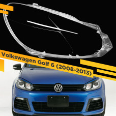 Стекло для фары Volkswagen Golf 6 (2008-2013) Правое Ксенон