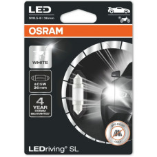 Светодиодная лампа OSRAM  Cool White LEDriving SL C5W 12V-LED 36мм 6000K 0,6W, 3 пок. бл.1шт