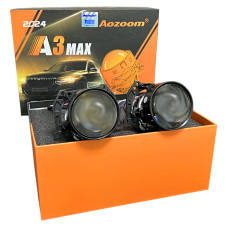Светодиодные линзы Aozoom A3 MAX 2,5 5500K 2024 Bi-Led (комплект 2 шт)