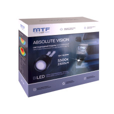 Бисветодиодные линзы в противотуманные фары MTF Light серия ABSOLUTE VISION 5500К