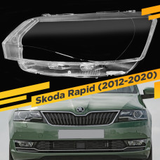 Стекло для фары Skoda Rapid (2012-2020) Левое