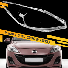 Стекло для фары Mazda 3 BL (2009-2013) Правое Тип 2