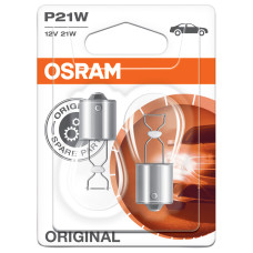 Лампа галогенная OSRAM P21W Original Line 2шт, 12V