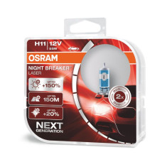 Лампа галогенная OSRAM H11 Night Breaker Laser 12V 55W, 2шт.