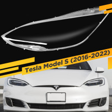 Стекло для фары Tesla Model S (2016 +) Левое
