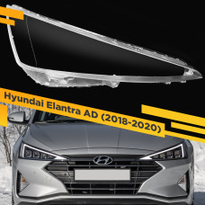 Стекло для фары Hyundai Elantra (2018-2020) Правое
