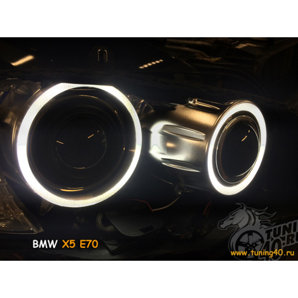 Светодиодные Ангельские глазки BMW X5 E70 4300K