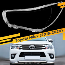 Стекло для фары Toyota Hilux (2015-2020) рефлектор Левое