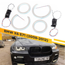 Светодиодные Ангельские глазки для BMW X6 E71 2008-2012 6500K VDF