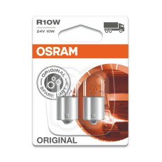 Лампа галогенная OSRAM R10W (BA15s),24V, 2шт