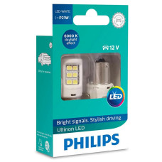 Светодиодные лампы  PHILIPS P21W 12V-LED 2,0W White, 2шт, 11498ULWX2